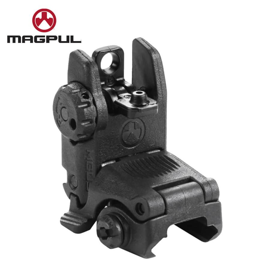 実物MAGPUL MBUS リアサイト BK（ブラック） 20mmレイル対応 Rear Back