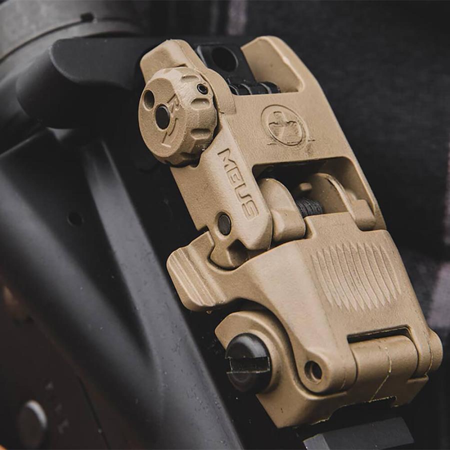 実物MAGPUL MBUS リアサイト BK（ブラック） 20mmレイル対応 Rear Back