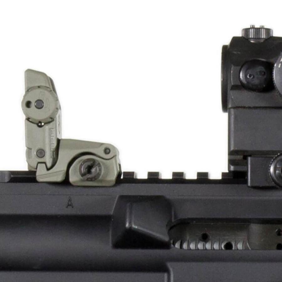 実物MAGPUL MBUS リアサイト BK（ブラック） 20mmレイル対応 Rear Back