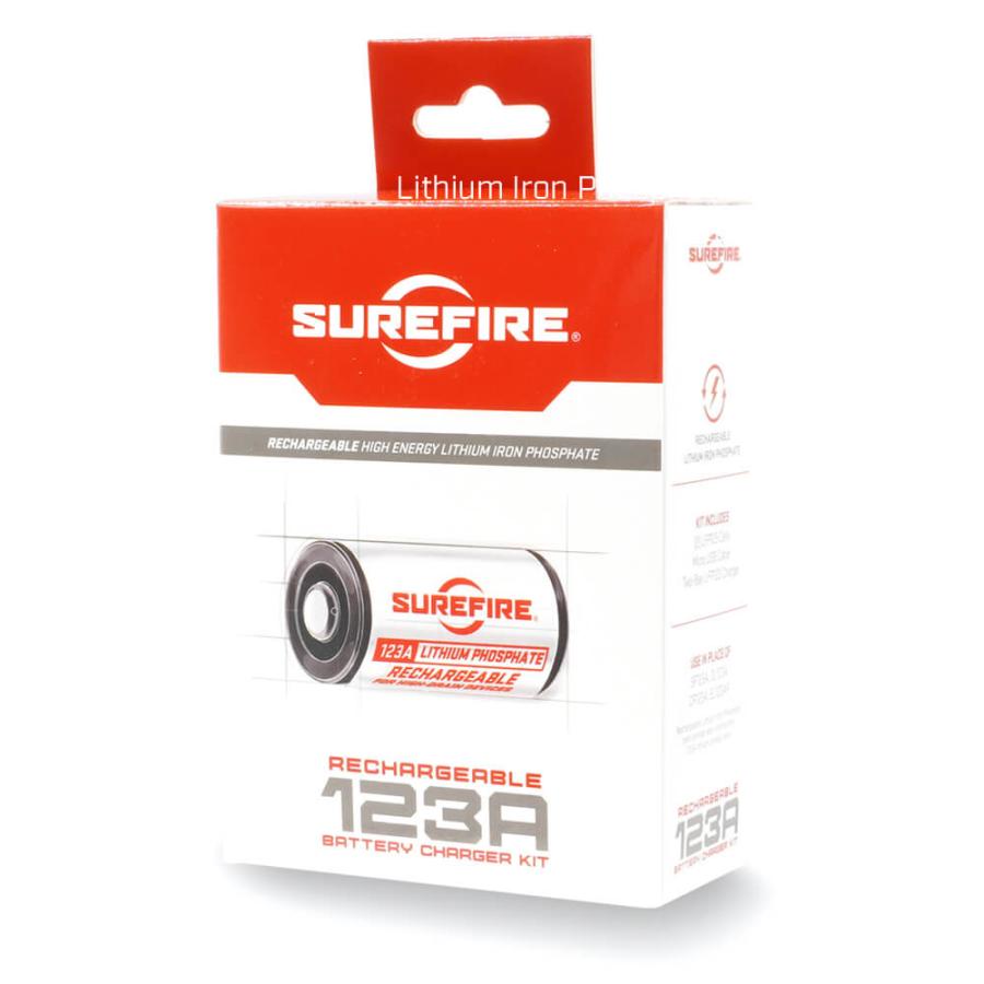 実物 SUREFIRE シュアファイア LFP123 3.2v リチウム充電池 2個セット