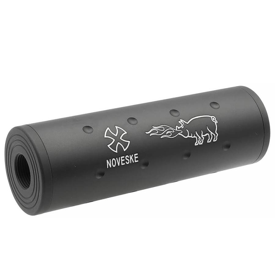 14mm 正ネジ / 逆ネジ 両対応 アルミサプレッサー ショート 全長108mm