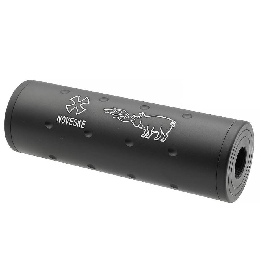 14mm 正ネジ / 逆ネジ 両対応 アルミサプレッサー ショート 全長108mm