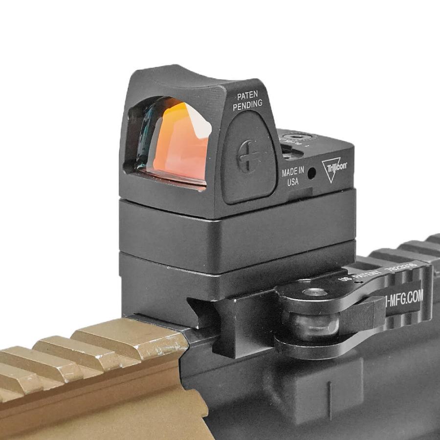 American Defense mfg マウント ドットサイト　セットサバゲー RMR小型ドットサイト専用 American Defense タイプレプリカ QD
