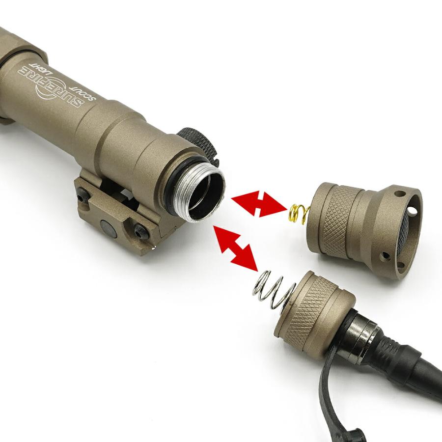 SUREFIRE タイプ M600B スカウトライト ＆ スイッチ2種 セット 実物 CREE LED 使用 XP-G R5 LED WEX410 WADSN 製｜naniwabase｜14