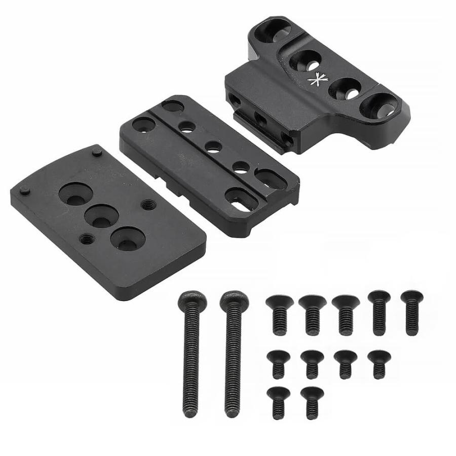 WADSN 製  UNITY FAST COG マウント 専用 オフセット ドットサイトマウント 2種付 レプリカ ( T1 / T2系 、 RMR / SRO系 ) | 斜め Aimpoint  Micro  Trijicon |  | 01