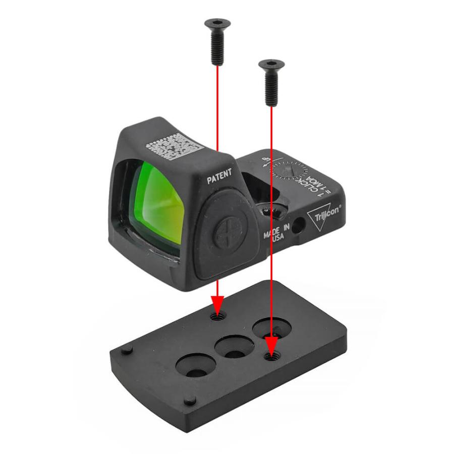 WADSN 製  UNITY FAST COG マウント 専用 オフセット ドットサイトマウント 2種付 レプリカ ( T1 / T2系 、 RMR / SRO系 ) | 斜め Aimpoint  Micro  Trijicon |  | 05