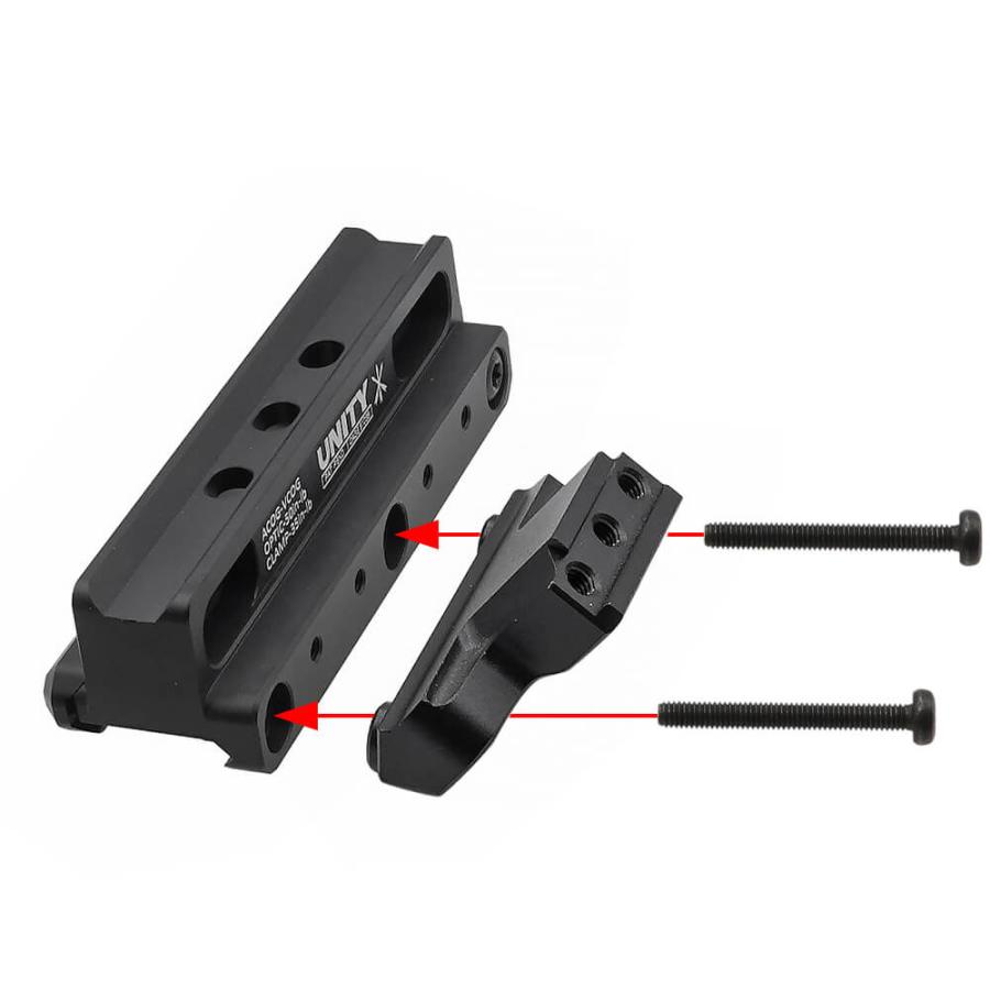 WADSN 製  UNITY FAST COG マウント 専用 オフセット ドットサイトマウント 2種付 レプリカ ( T1 / T2系 、 RMR / SRO系 ) | 斜め Aimpoint  Micro  Trijicon |  | 07