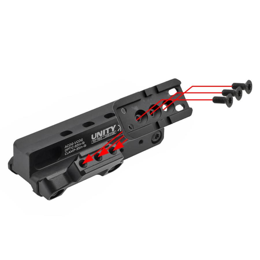 WADSN 製  UNITY FAST COG マウント 専用 オフセット ドットサイトマウント 2種付 レプリカ ( T1 / T2系 、 RMR / SRO系 ) | 斜め Aimpoint  Micro  Trijicon |  | 09