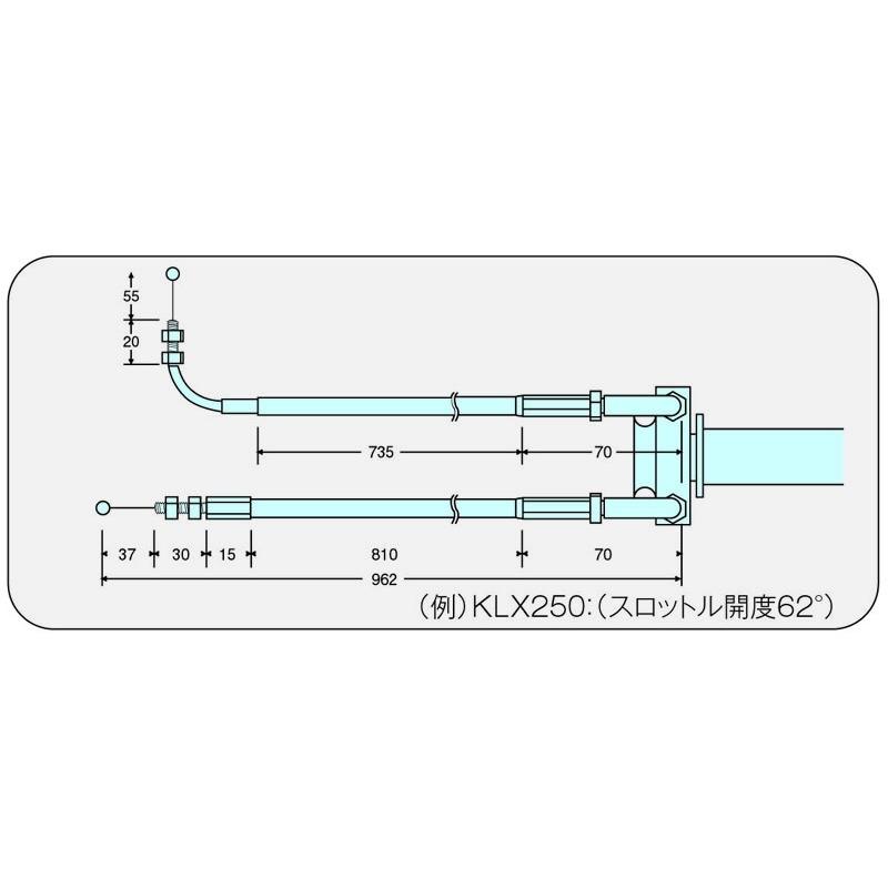 　POSH Faith KLX250/SR/ES/D-TRACKER/250SB スムーススリムラインハイスロットルキット 020567 ポッシュフェイス｜nankai-hiratsuka｜04