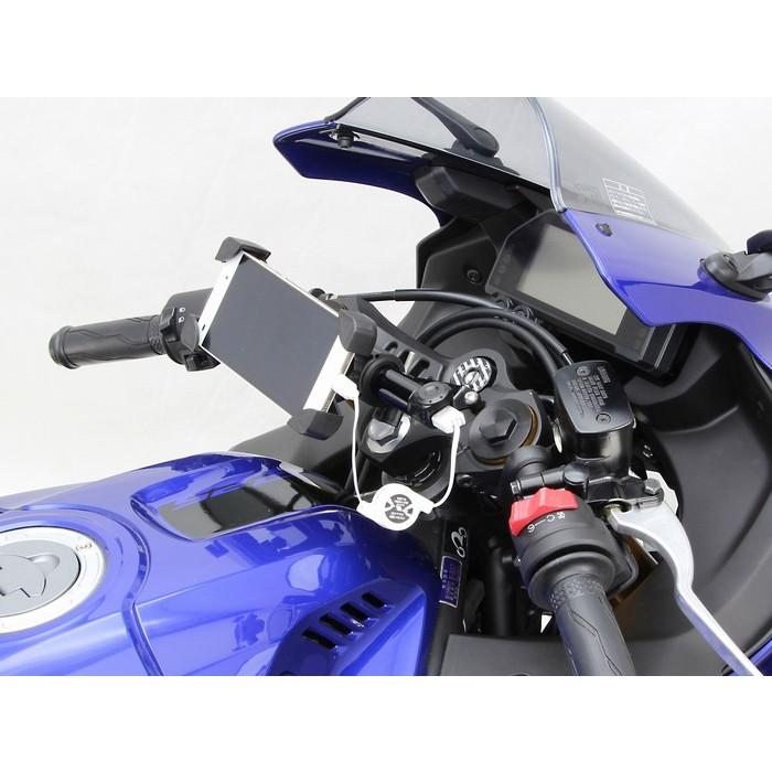 HURRICANE クランプバーUSB電源付 YZF-Ｒ25/R3（’19〜） スマホホルダー取り付けに HU1036B ハリケーン｜nankai-hiratsuka｜03