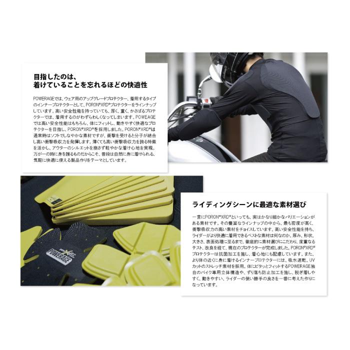 パワーエイジ PA-475 PORON 肩・肘・胸・脊椎サポーター ブラック 