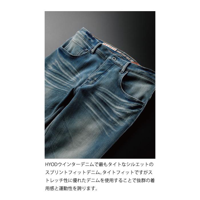 HYOD HYD553D HYOD D30 SPRINT FIT DENIM(WARM LAYERD)ヒョウドウ デニムパンツ｜nankai-kyoto｜03