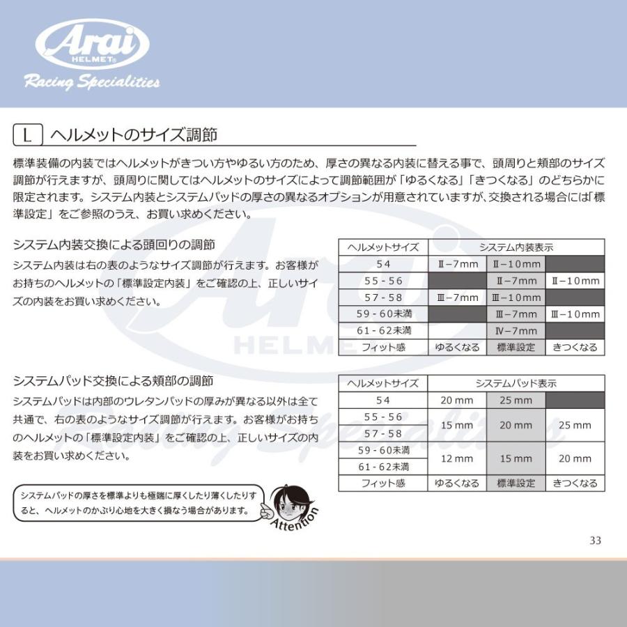Arai アライ ヘルメット内装 RAPIDE-NEO AMストラップカバー バイク｜nankaibuhin-store｜02