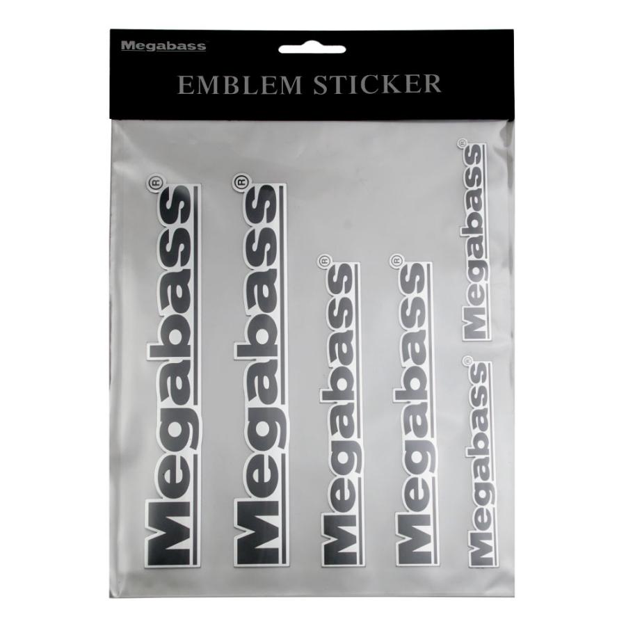 メガバス　ステッカー Megabass(メガバス) EMBLEM STICKER(エンブレム ステッカー) ブラック