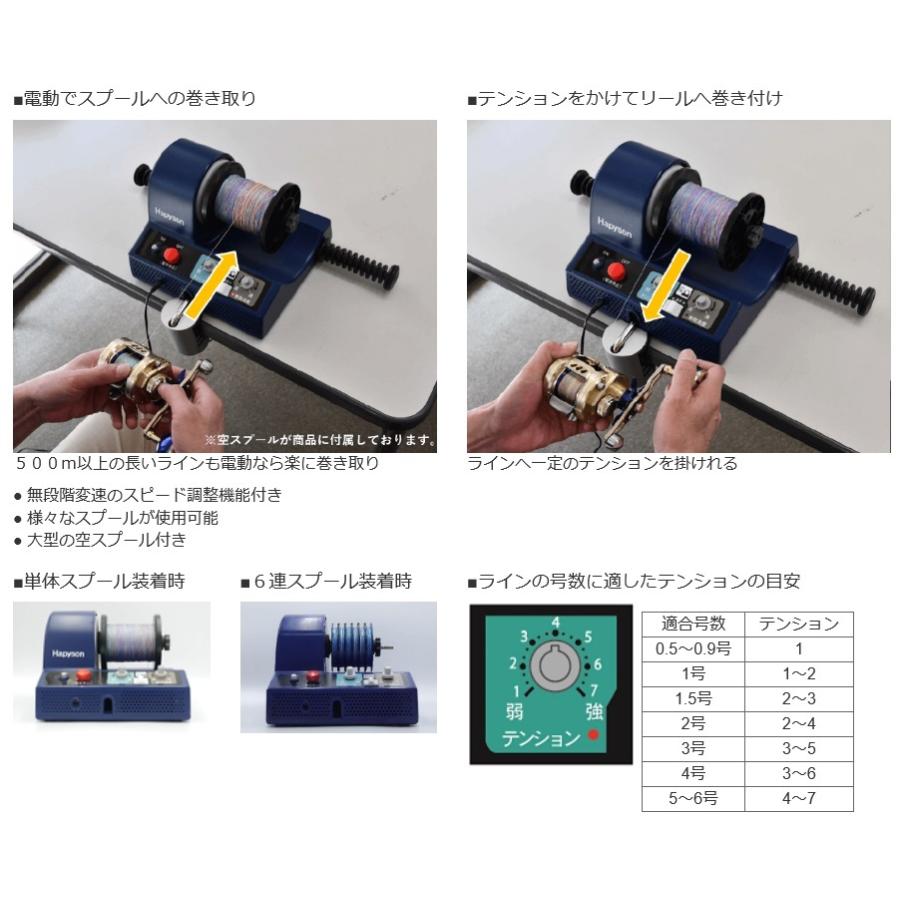 ハピソン電動ラインワインダー 新商品】 ハピソン 「電動ラインワインダー」 | 釣具のポイント
