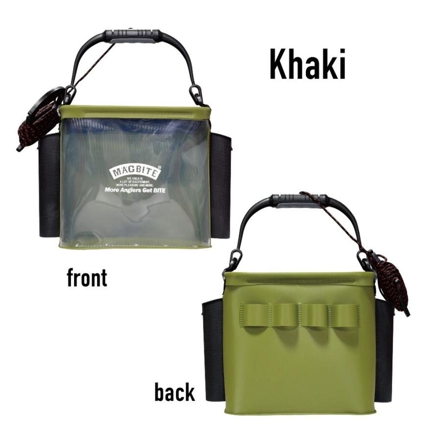 マグバイト アクアライブ バケツ カーキ MBT08 (爆買) : 釣具の通販