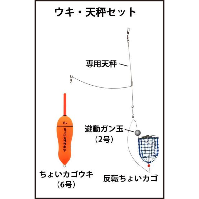 OceanRuler（オーシャンルーラー） 釣研 反転ちょいカゴ ウキ・天秤