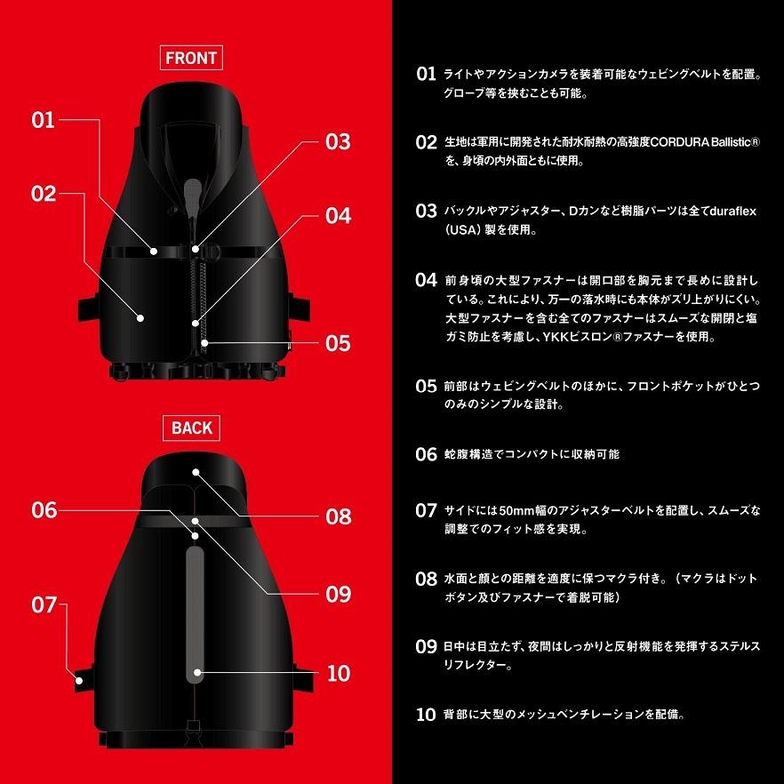 アピア(APIA) ガネット バリスティック ゲームフローティングベスト