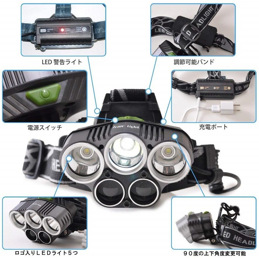 DA16T 左右ヘッドライト　Tomo さん専用 Tomo Light (トモライト) 高輝度LED ヘッドライト 充電式 最大