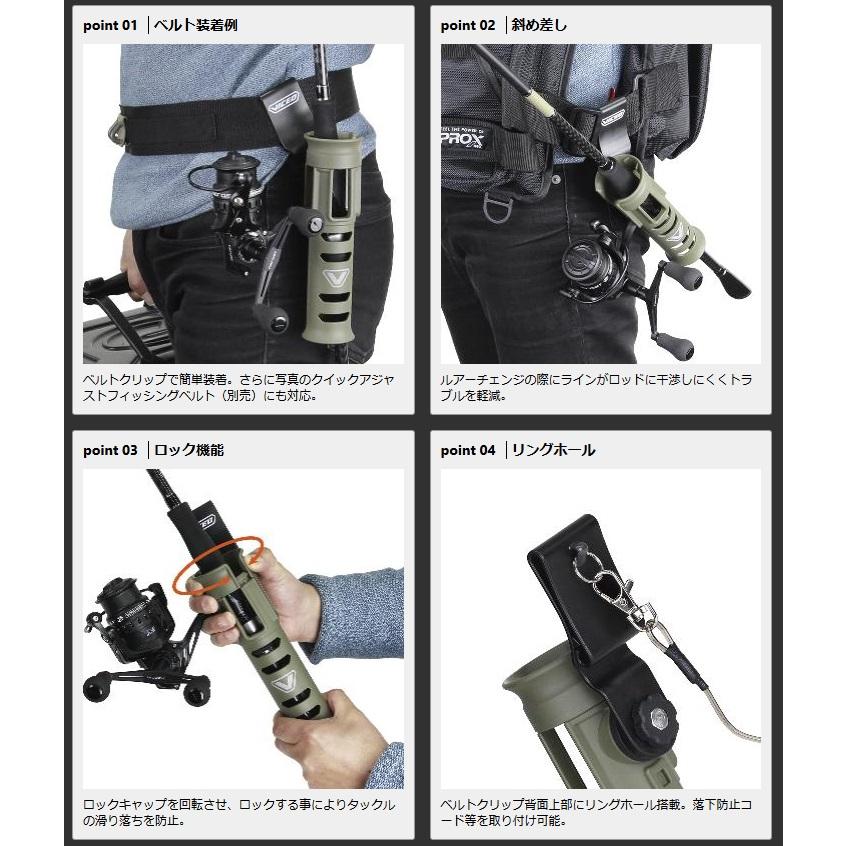 確認用 PROX ビセオ ターンロックロッドホルスターベルトクリップ VC305BCK