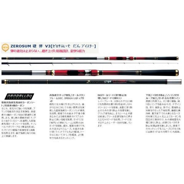 宇崎日新 ニッシン ゼロサム磯 弾 V3 1.5号-5005 (爆買) : 釣具