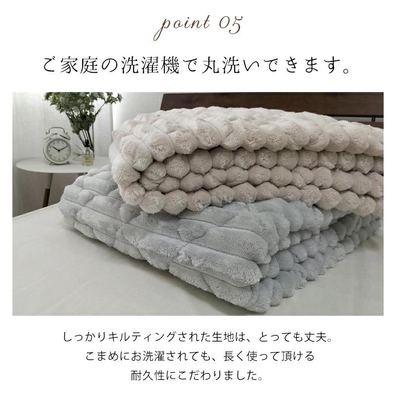 ふんわりフェイクファー敷パッド【セミダブル】120×205cm ベッドパッド