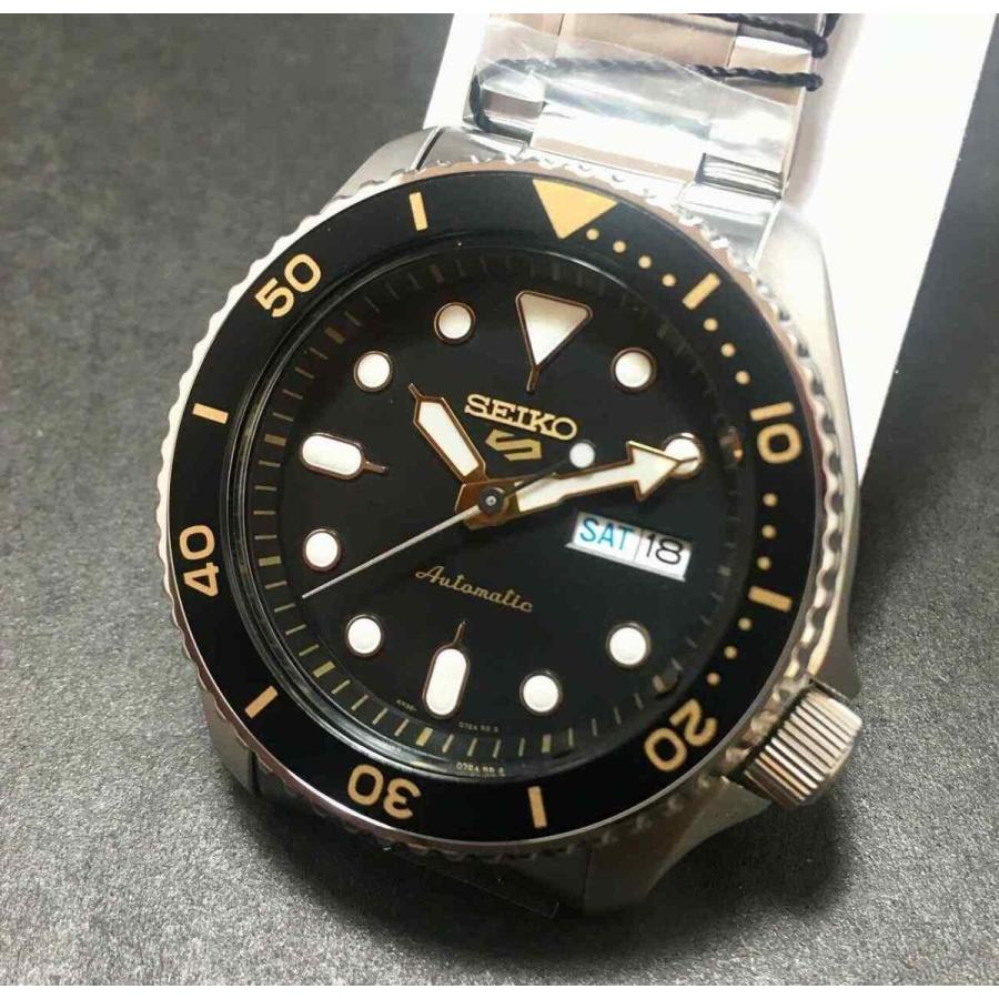 seiko 5 gold black