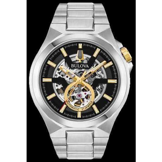 ブローバ 腕時計 New Bulova Classic クラシック Automatic Skeleton Dial Stainless Steel メンズ Watch 98a224 Www Legheleggere Com