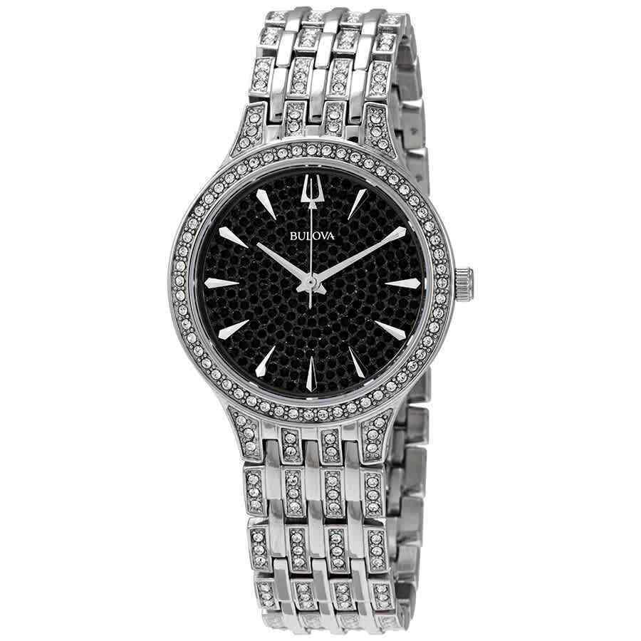 レビューで送料無料 ブローバ 腕時計 Bulova Phantom Black Pave Dial Stainless Steel Ladies Watch 96l273 お1人様1点限り Www Skylanceronline Com