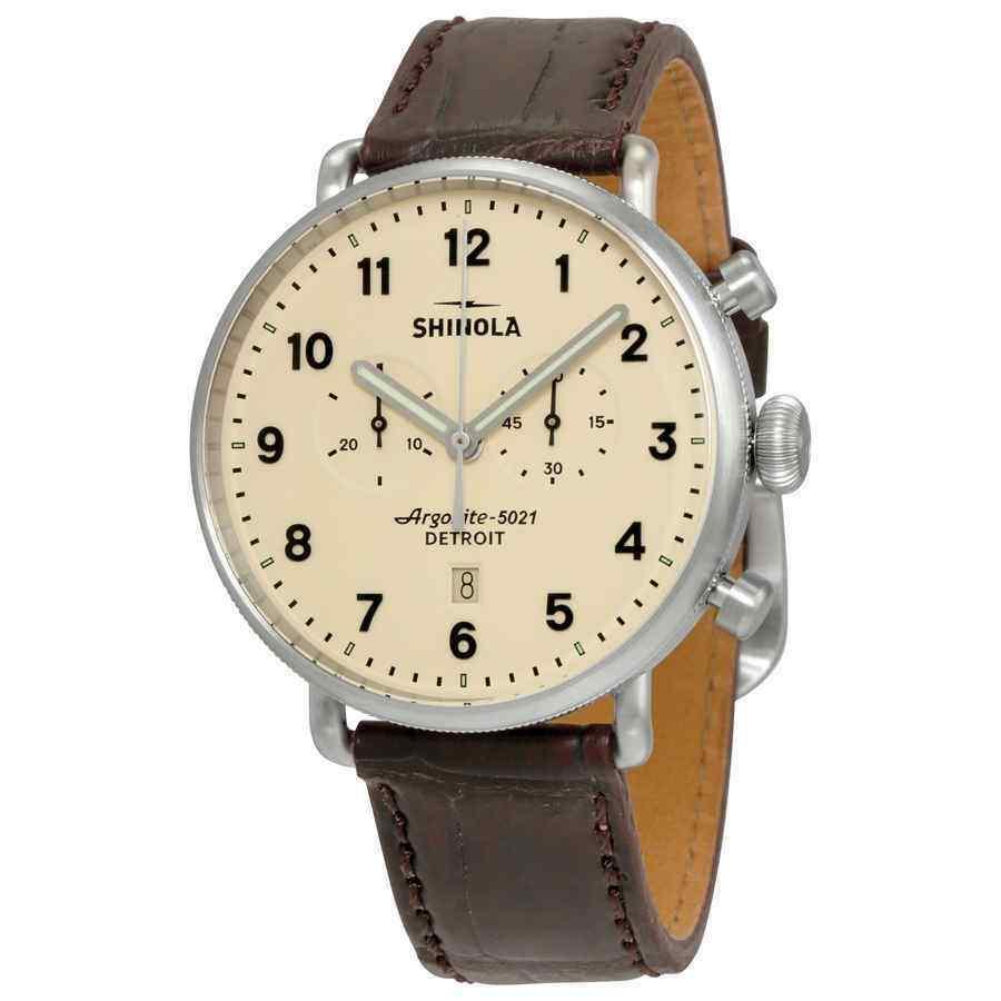年最新海外 シャイノラ 腕時計 Shinola The Canfield キャンフィールド Chrono Cream Dial メンズ Watch 代引不可 Tdbank Access Online Hannesc Com