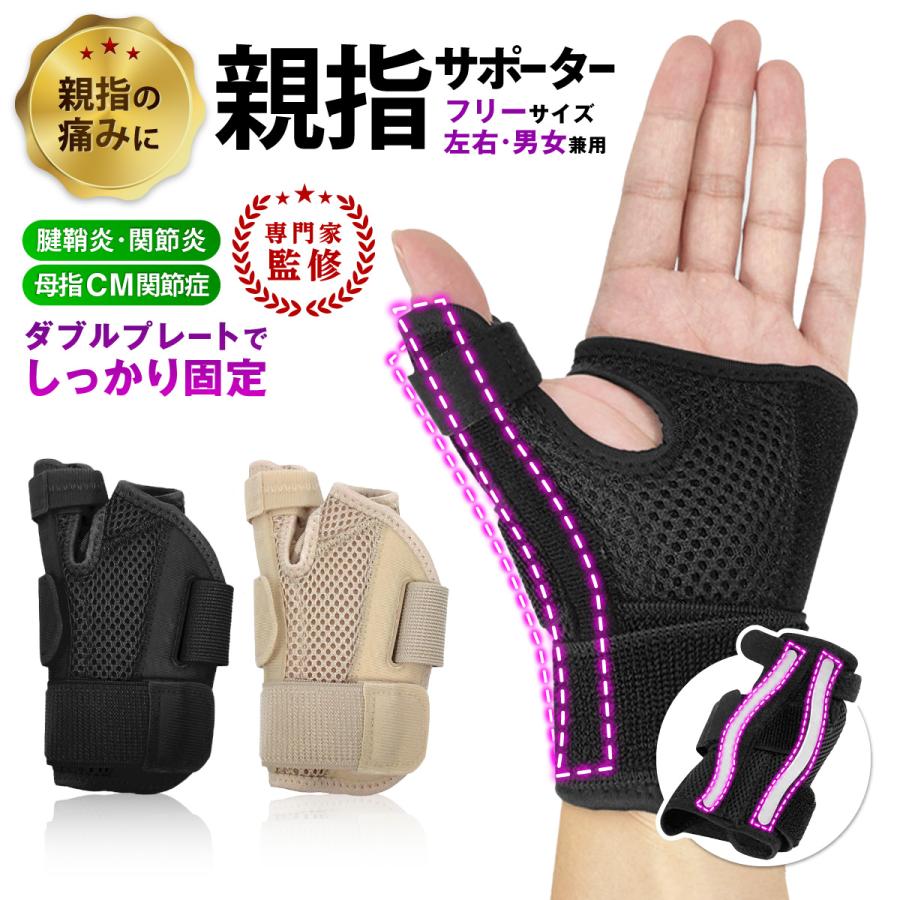 親指サポーター 腱鞘炎 バネ指 関節炎 母指CM関節症 手首 手指