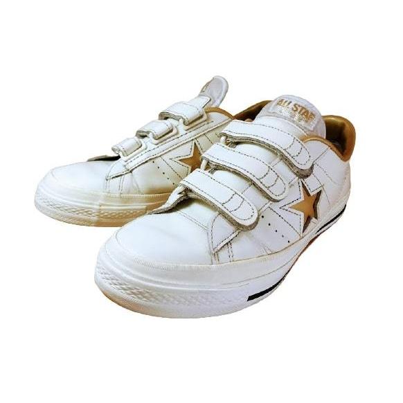 Sale 30 Off コンバース Converse ワンスター V 3 ベルクロ 日本製 26 5cm メンズ Us 8 レザースニーカー ホワイト ゴールド オールスター All Star 数量限定 Www Skylanceronline Com