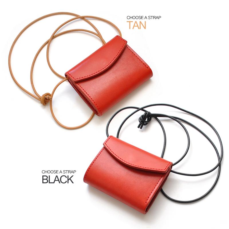 財布 レディース 三つ折り ミニ財布 メンズ 日本製 栃木レザー ネック