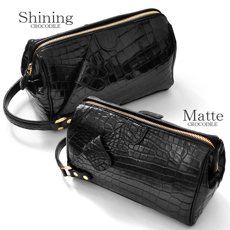 セカンドバッグ メンズ バッグ 本クロコダイル革 ワニ 鰐