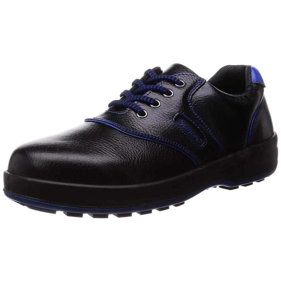 シモン 安全靴 短靴 JIS規格 耐滑 快適 SL11-BL 黒 ブルー 黒 26.5 cm 3E
