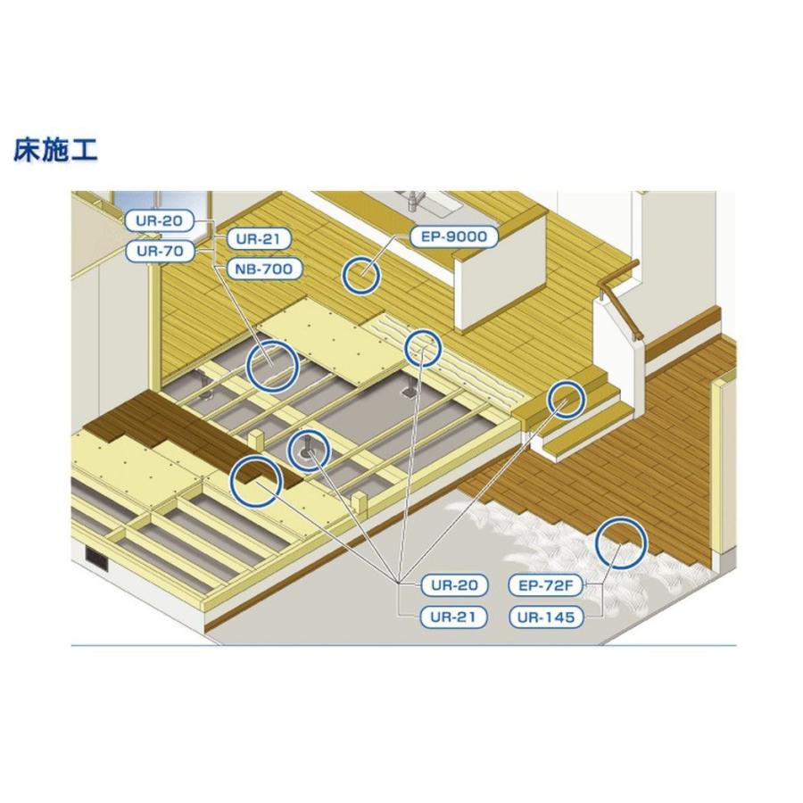 オーシカ 建築用接着剤 セレクティ UR-20 床施工 1ケース(1kg入り×20本) 木質床材・木質床束施工用