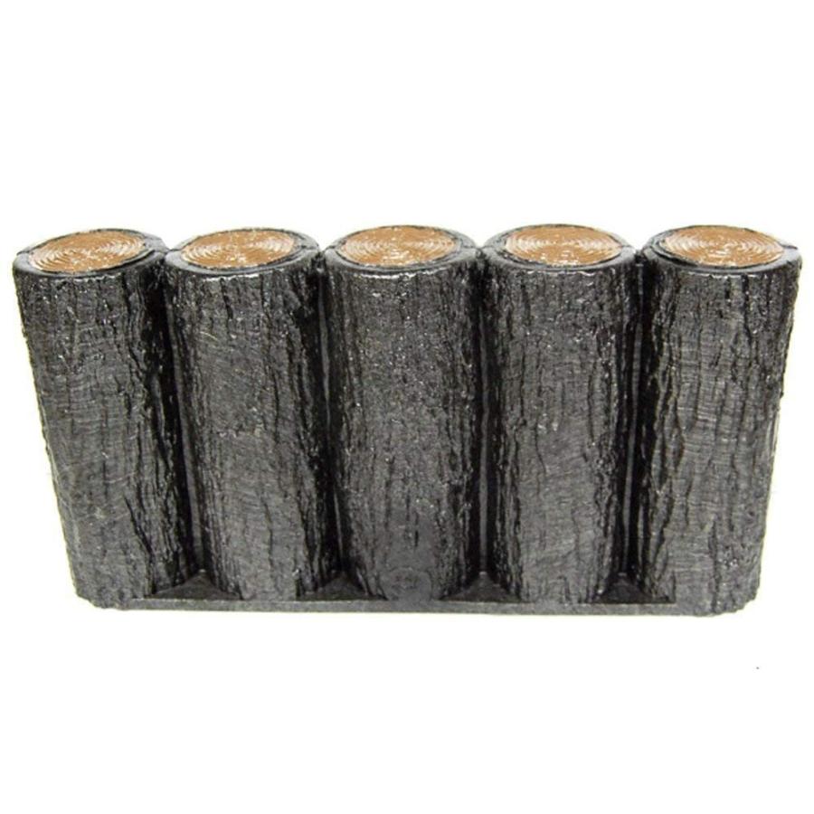 サンポリ 樹脂製擬木はなえ 5連平行杭タイプ H200 (20本セット) サンポリ 樹脂製擬木はなえ 5連平行杭タイプ H200 20本セット