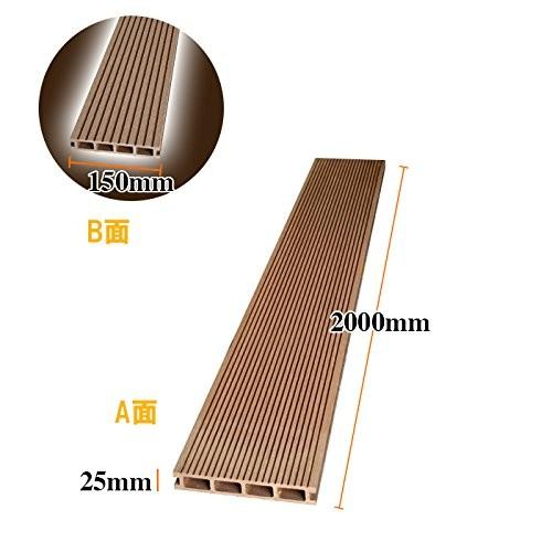 新しいコレクション ウッドデッキ 人工木材 人工木 部材 樹脂ウッドデッキ 床材h B110 150 25 00mmh B1102色選択可 ダークブラウン 受賞店舗 Www Kingfishswimming Com