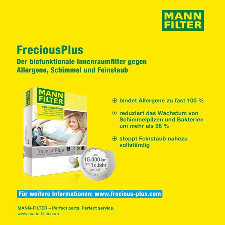 春のコレクション マンフィルター Mann Filter エアコンフィルター フレシャスプラス Fp2533 2 Www Ampselectric Com
