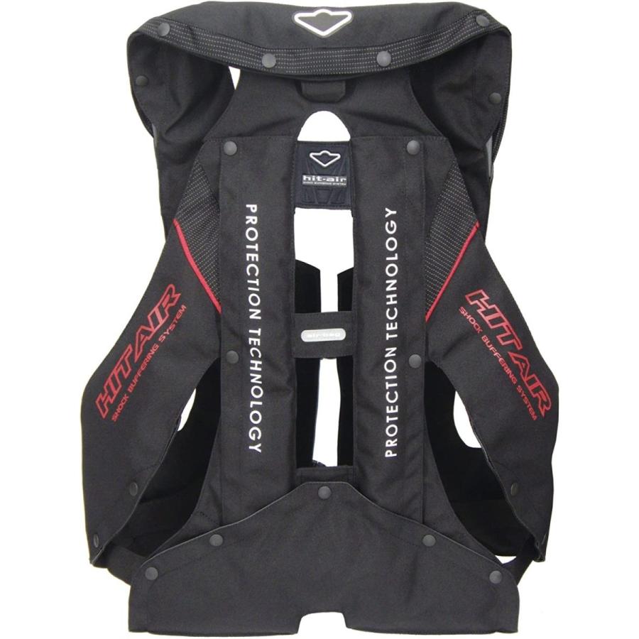 Mlv C エアバック付ベスト 無限電光 その他バイクウェア エアバック付ベスト Lサイズ Mから2xl対応 Hit Air ブラック レッド