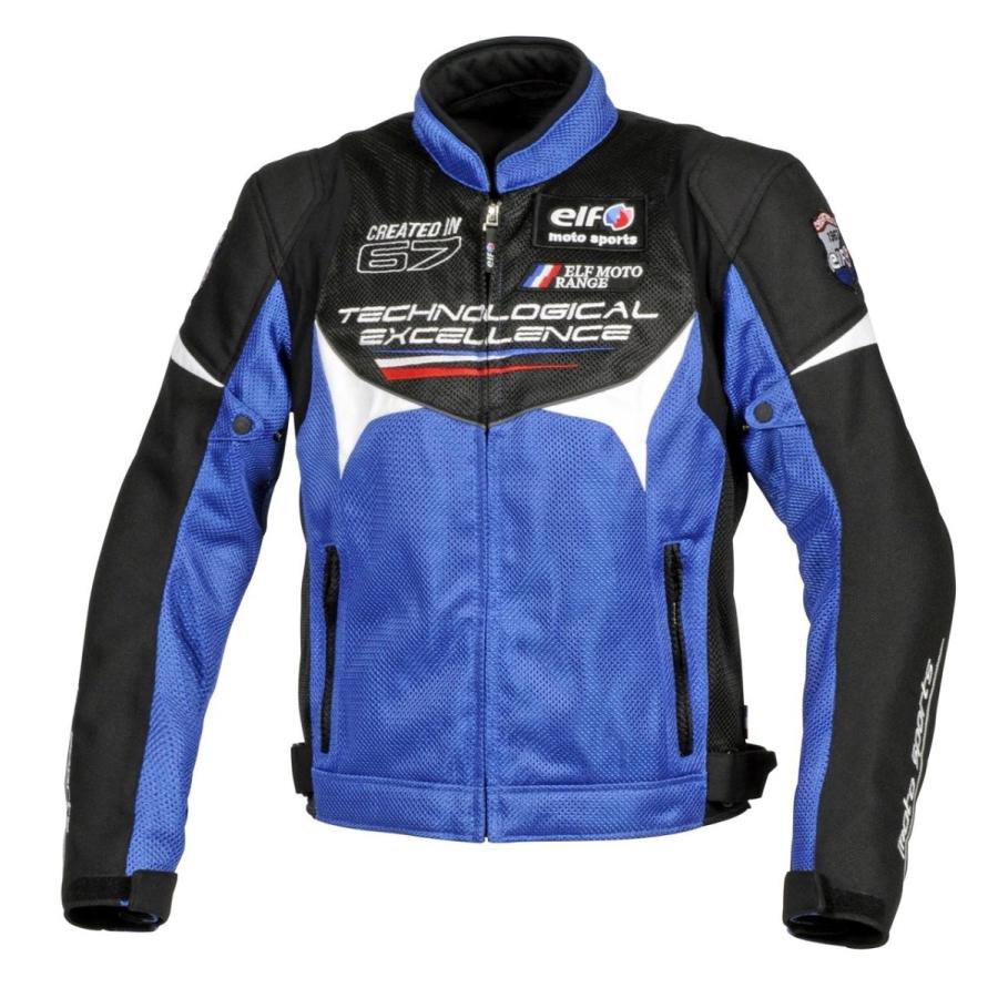 エルフ Elf バイク用ジャケット Mesh Blouson メッシュブルゾン ブルー M El 26 Www Unipymes Com