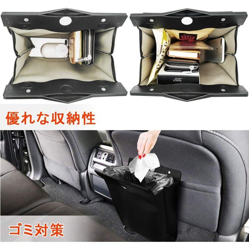 19改良版車用ゴミ箱 車載ゴミ袋 車用収納ケース シートバックポケット 後部座席収納 防水 磁気付き おしゃれ レザー製 Ledセン 新発売の