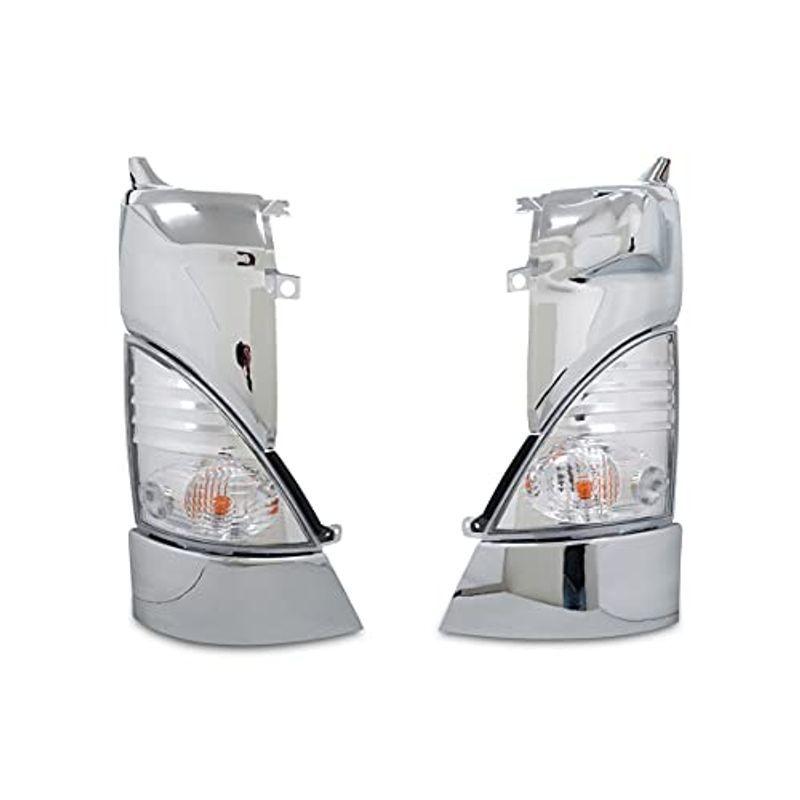 円 売り出し 日野 レンジャー プロメッキコーナーパネル クリスタル ウィンカー コーナー レンズ 左右セット 平成14年1月 平成29年3月