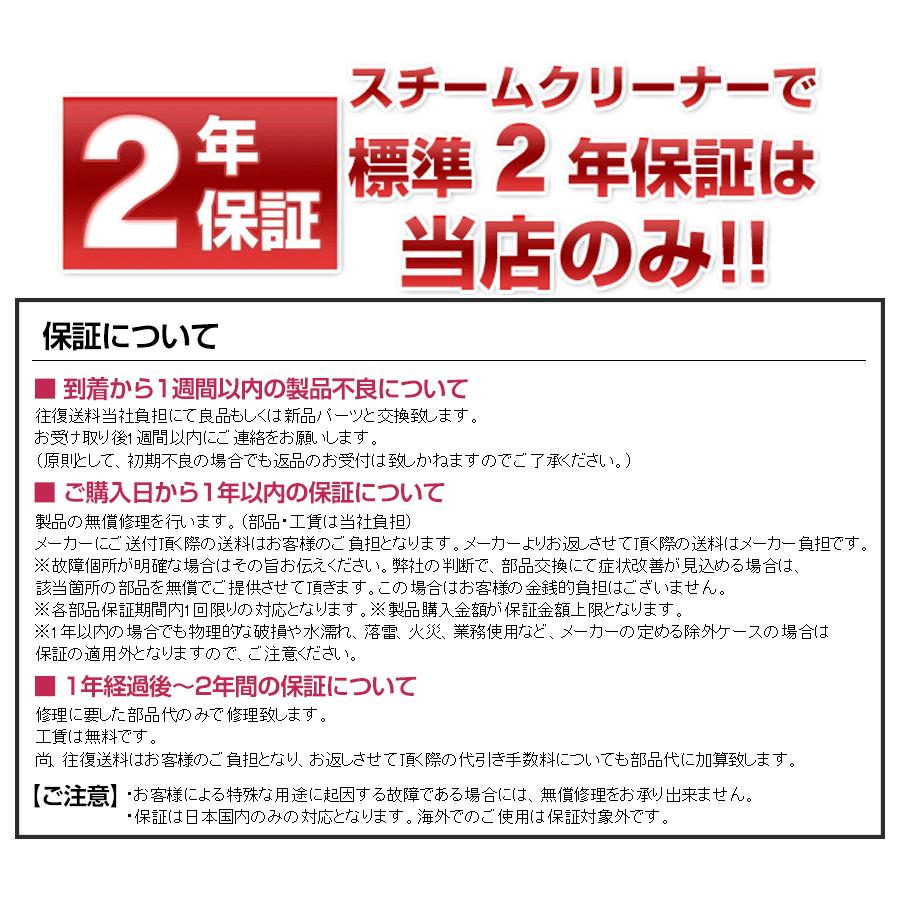 ハイブリッド スチームクリーナー 2年保証 除菌 掃除機 スチームモップ