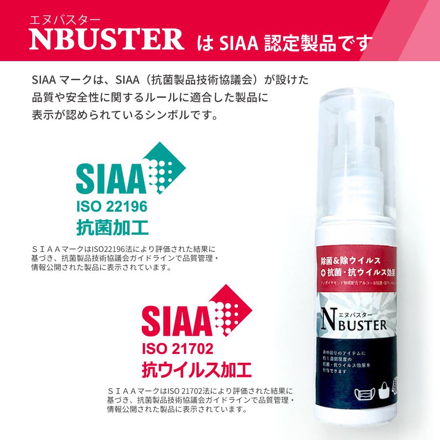【マスクの再利用に】アルコール消毒後に抗菌・抗ウイルス効果をプラス！ ナノダイヤモンド含有アルコールスプレー N-Buster（エヌバスター） |  | 02