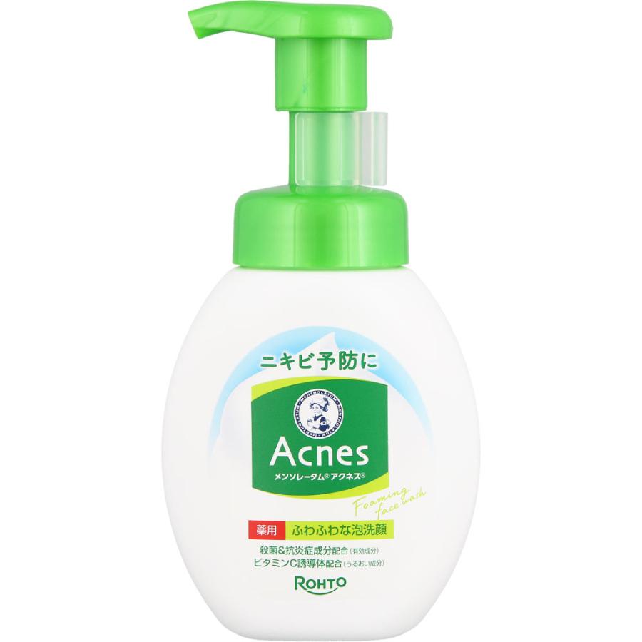 メンソレータム アクネス 薬用ふわふわな泡洗顔 160mL : なの花 