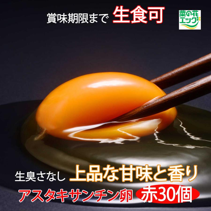 鶏卵 菜の花エッグブランド アスタキサンチン卵赤玉30個 | 菜の花エッグ