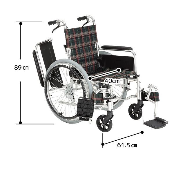 車椅子 折りたたみ 自走式 背折れ 多機能 車いす KS80｜nanohanakaigo｜02