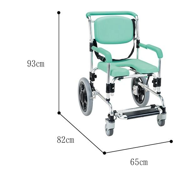 マキテック 浴用キャリー 入浴用車椅子 シャワーチェア 肘掛け固定