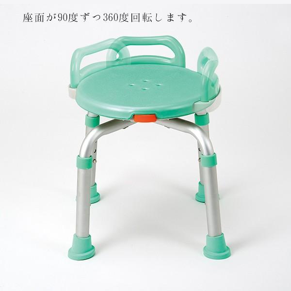 マキテック バスチェア 浴槽椅子 回転 らくらく回転チェア YK-360GR